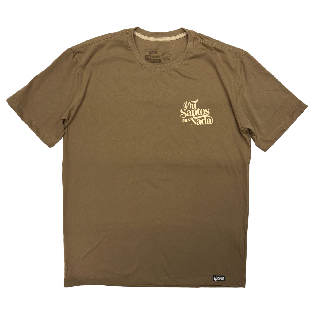 Camiseta Oversized Ou Santos ou Nada - Marrom